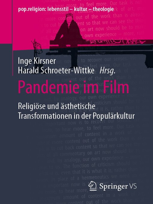Title details for Pandemie im Film by Inge Kirsner - Available